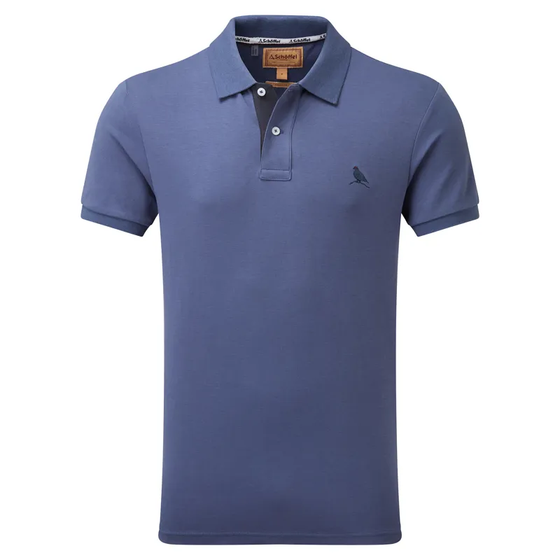 Schoffel Mens St Ives Jersey Polo Shirt - French Navy