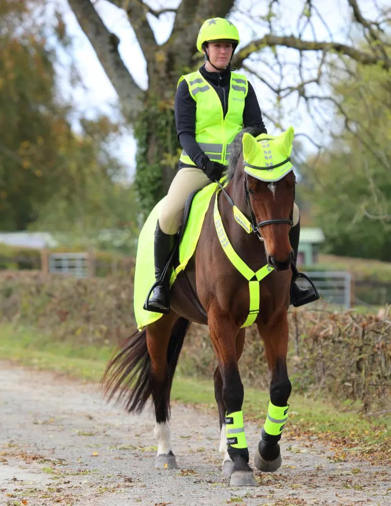 Shires Equi-Flector Breastplate - Yellow-1
