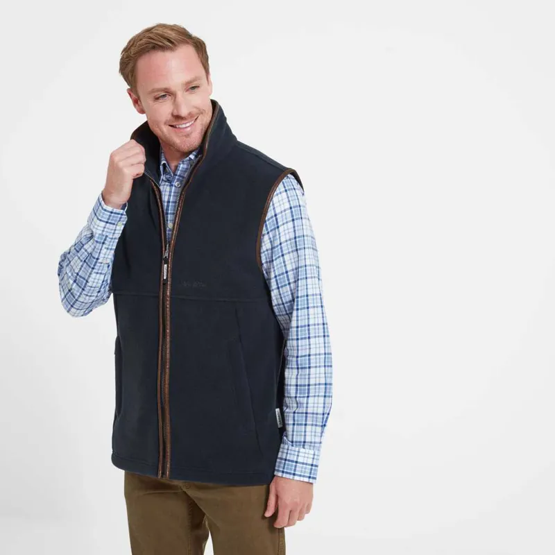 Schoffel Men's Oakham Fleece Gilet - Navy-1