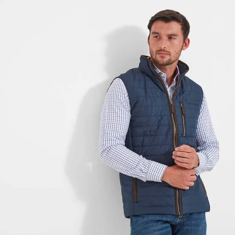Schoffel Mens Brora Gilet - Navy-4