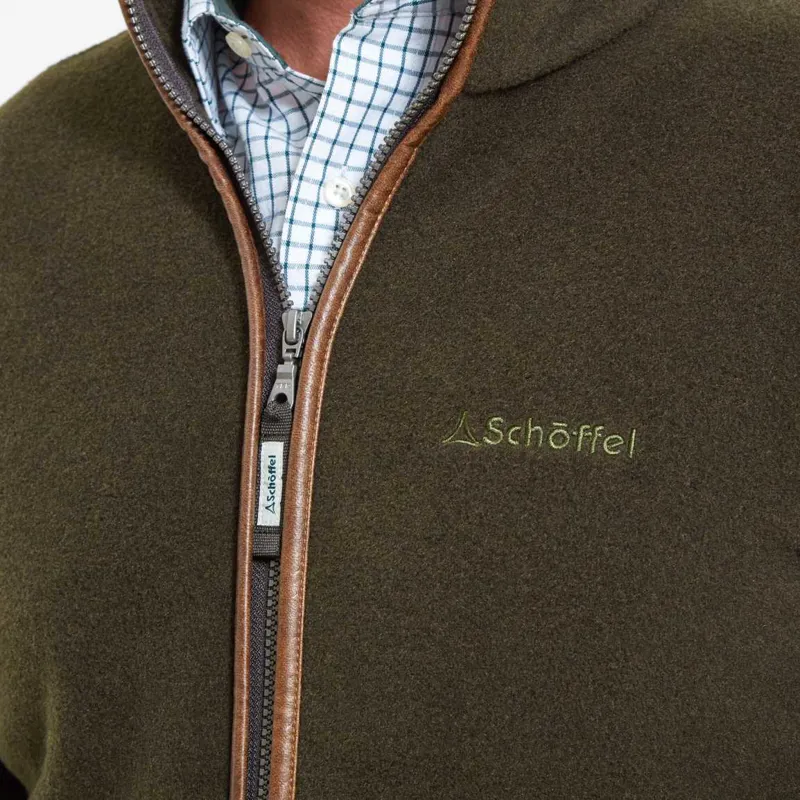 Schoffel Men's Cottesmore Fleece Jacket - Dark Olive -3