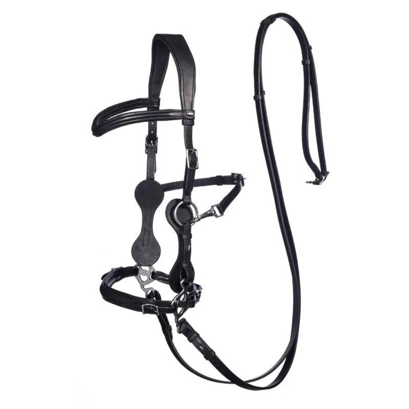 F.R.A Calli Hackamore Bridle - Black
