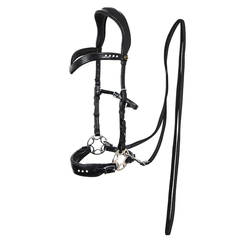 F.R.A Glory System 2 Hackamore Bridle - Black