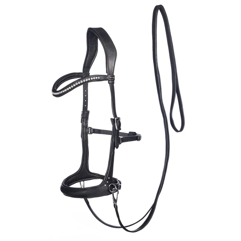 F.R.A Rebecca Sidepull Bridle - Black