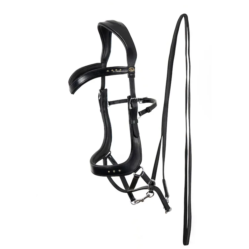 F.R.A Glory System 4 Chin-Crossed Bitless Bridle - Black