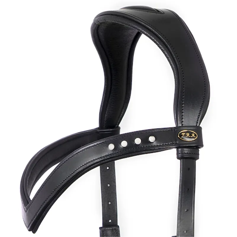 F.R.A Glory System 4 Chin-Crossed Bitless Bridle - Black-1