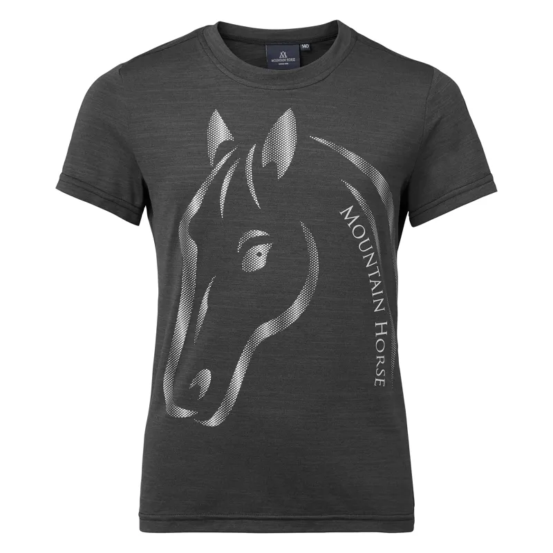 Mountain Horse U And I Junior Tech Tee - Graphite Grey