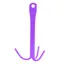 Perry 3 Prong Tack Hook - Purple