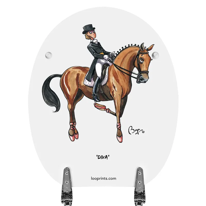 Looprints Bryn Parry Equestrian II Toilet Seat-3