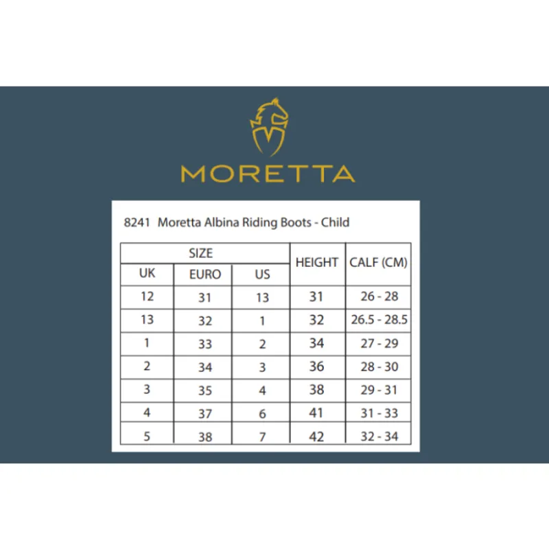 Moretta Albina Riding Boots - Child Black-1