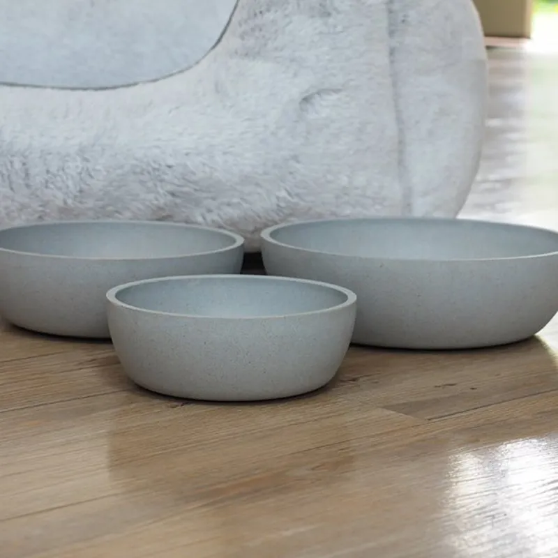 Zoon Floorgrip Bamboo Bowl - Sky Blue
