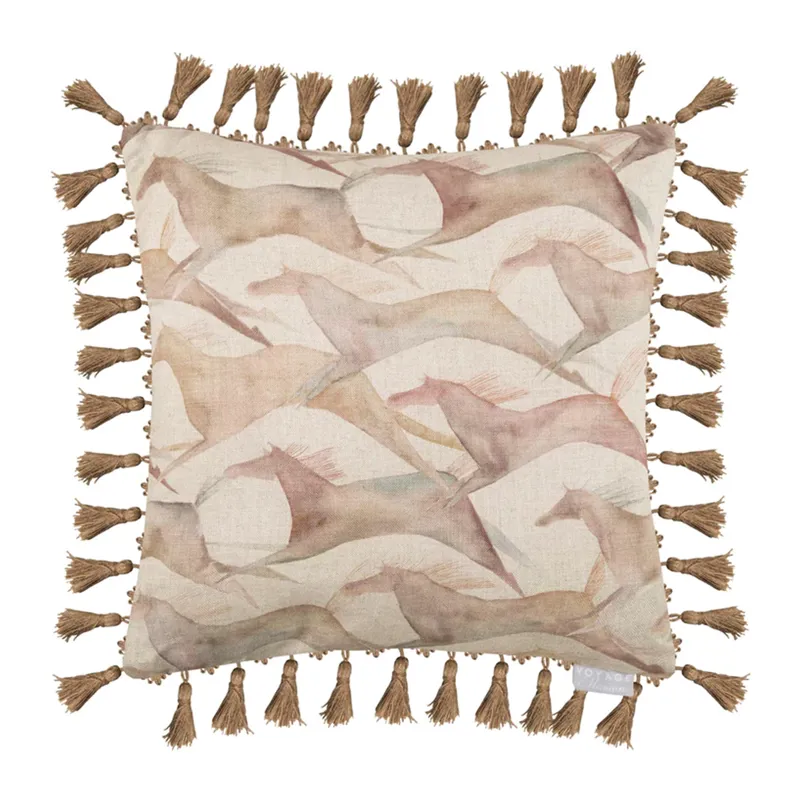 Voyage Maison Dakota Printed Feather Cushion - Sepia