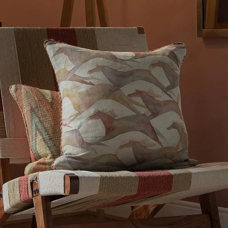 Voyage Maison Dakota Printed Feather Cushion - Sand-2