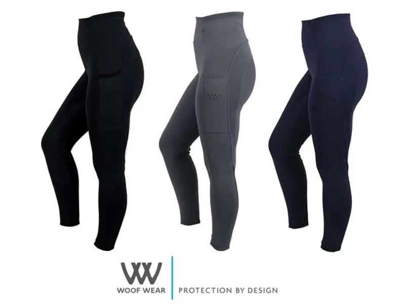 Woof Wear Original Full Seat Riding Tights - Black-1