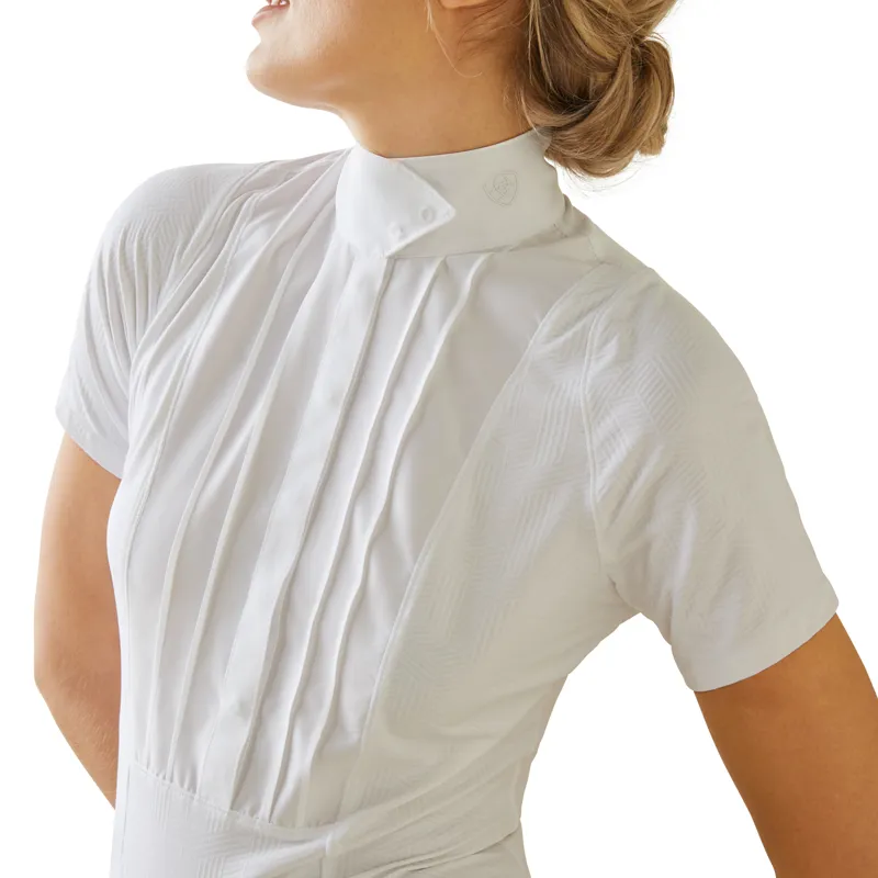 Ariat Ladies Luxe Show Shirt - White-3