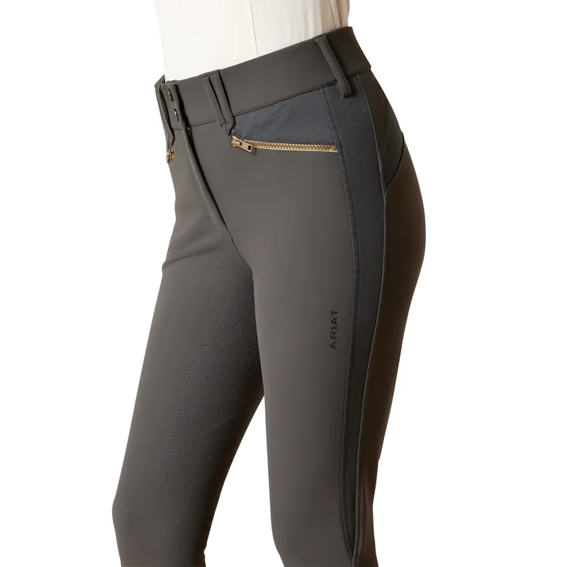 Ariat Ladies Tri Factor X Bellatrix Full Seat Breeches - Ebony -1