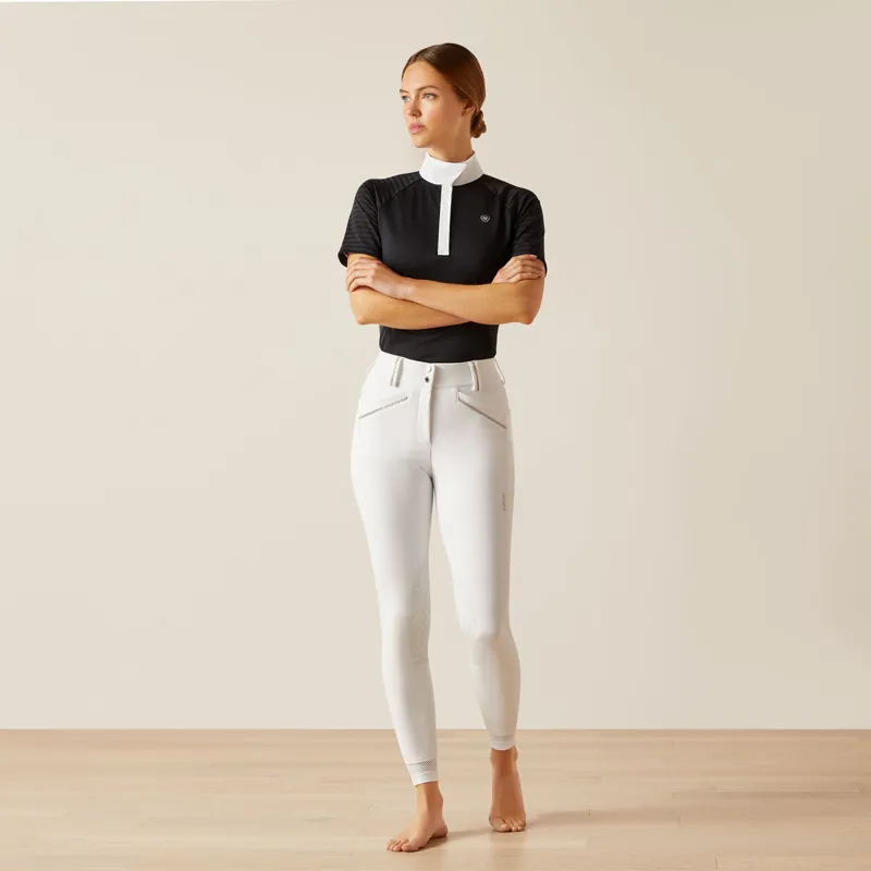 Ariat Ladies Tri Factor Grace Breeches - White-5