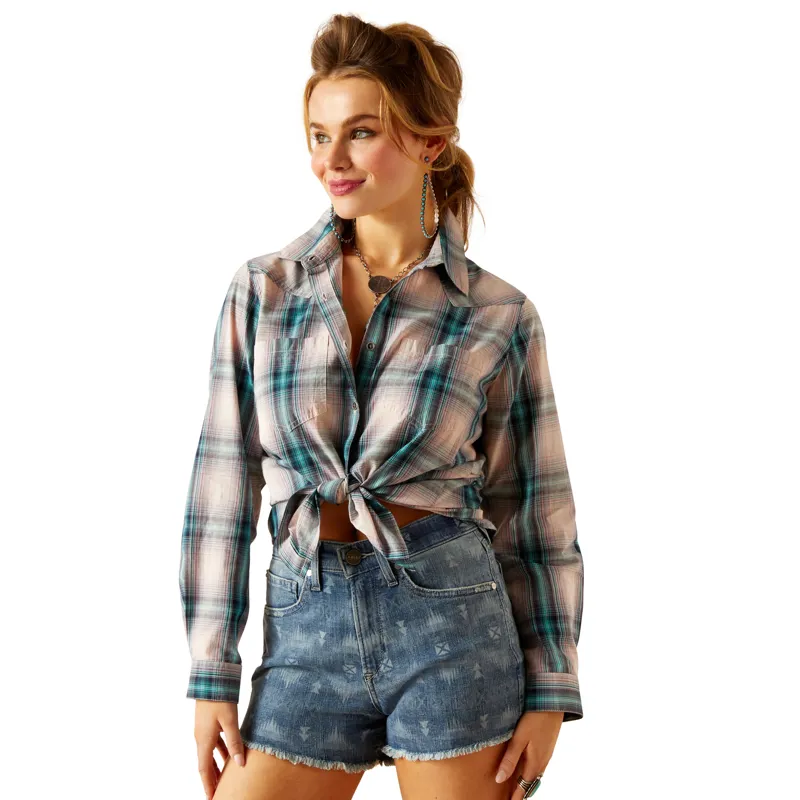Ariat Ladies Real Billie Jean Shirt - Tomboy Plaid