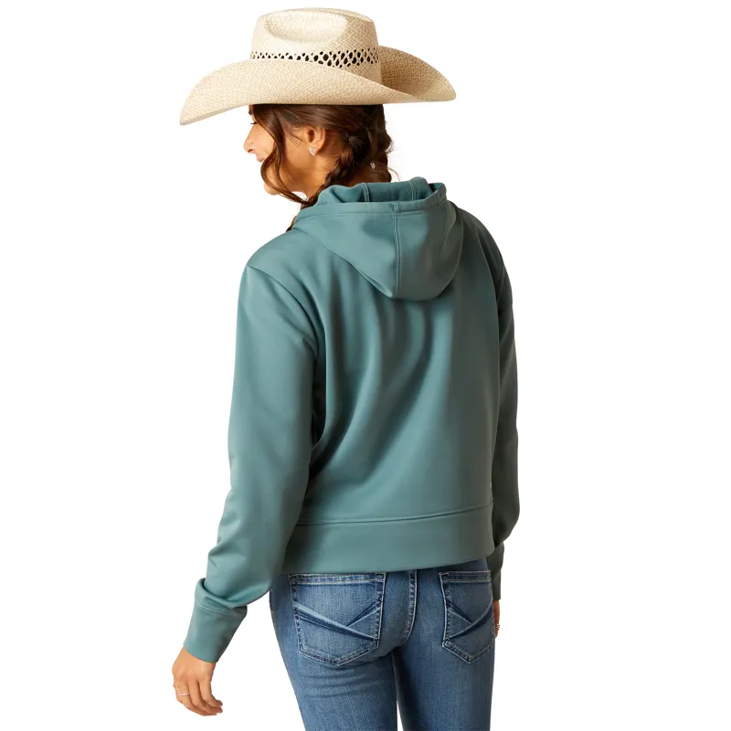Ariat Ladies Tek Hoodie 1/2 Zip - Atlantic-1