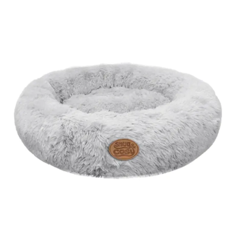 Snug and Cosy Anti Anxiety Donut Bed - Grey
