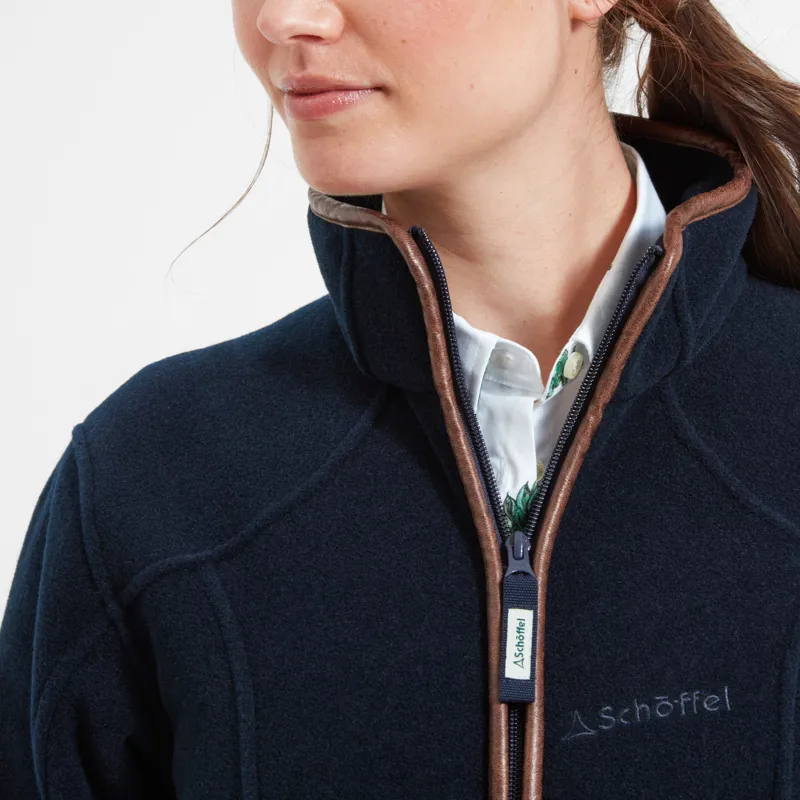 Schoffel Women's Burley Fleece Jacket - Navy -3