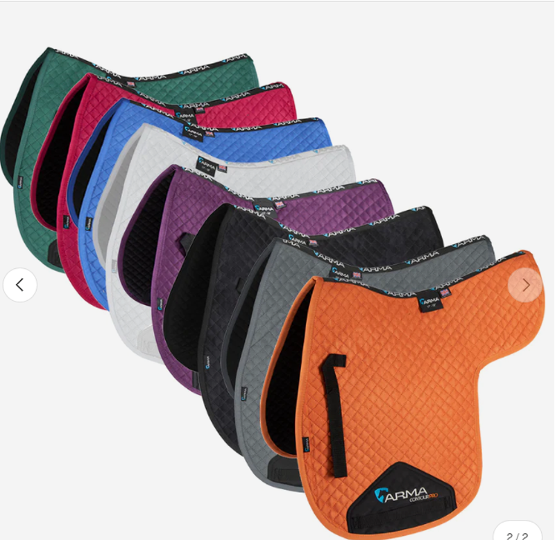 ARMA Suede Numnah - Burnt Orange-1