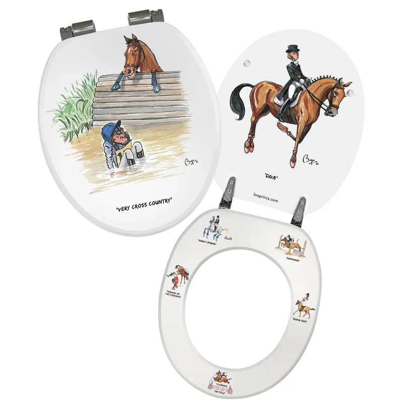 Looprints Bryn Parry Equestrian II Toilet Seat-2