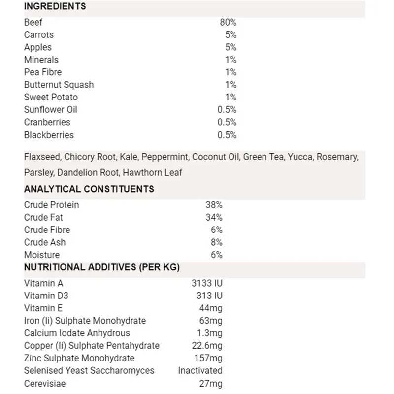 Natures Menu Freeze Dried Beef-1