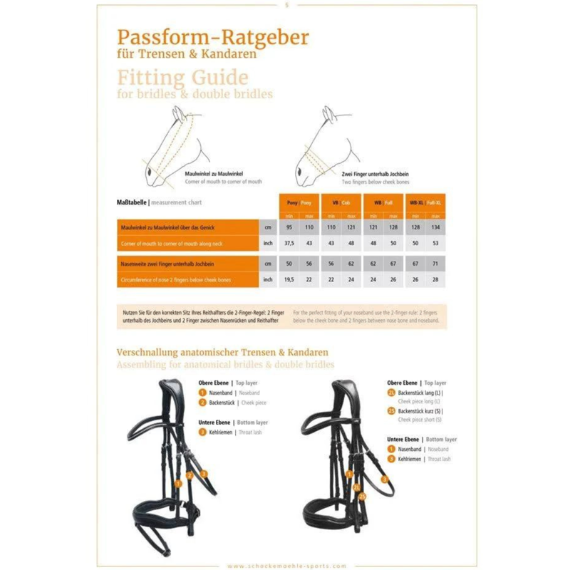 Schockemohle Bremen Flash Bridle - Brown-1