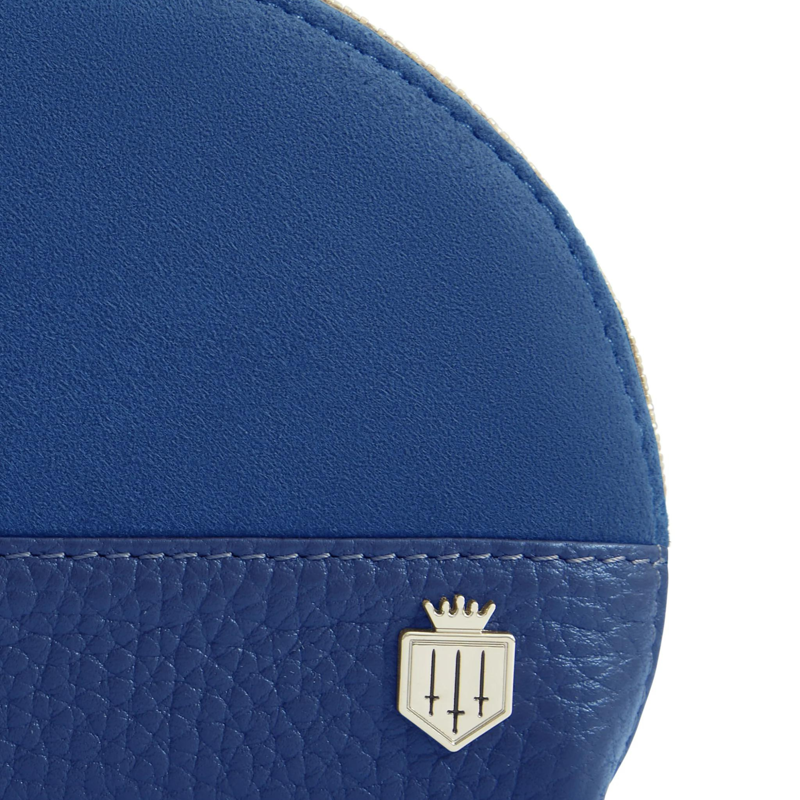 Fairfax and Favor Chiltern Coin Purse - Porto Blue Suede-3