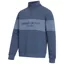 Hoggs of Fife Mens Dumfries 1888 1/4 Zip Jumper - Sea Blue/Vintage Blue
