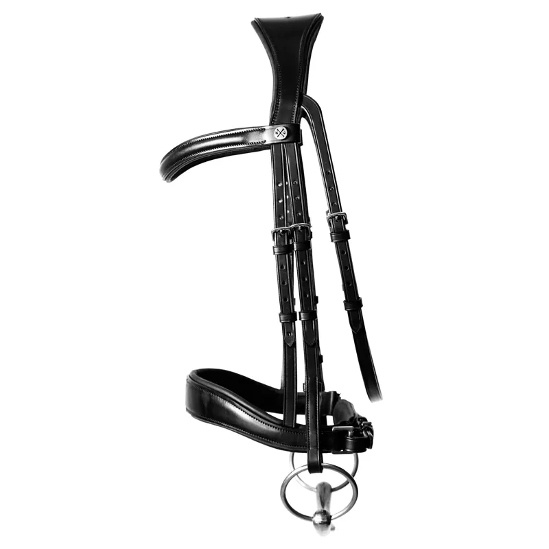 Henry James Saddlery Patent Dressage Bridle - Black-1