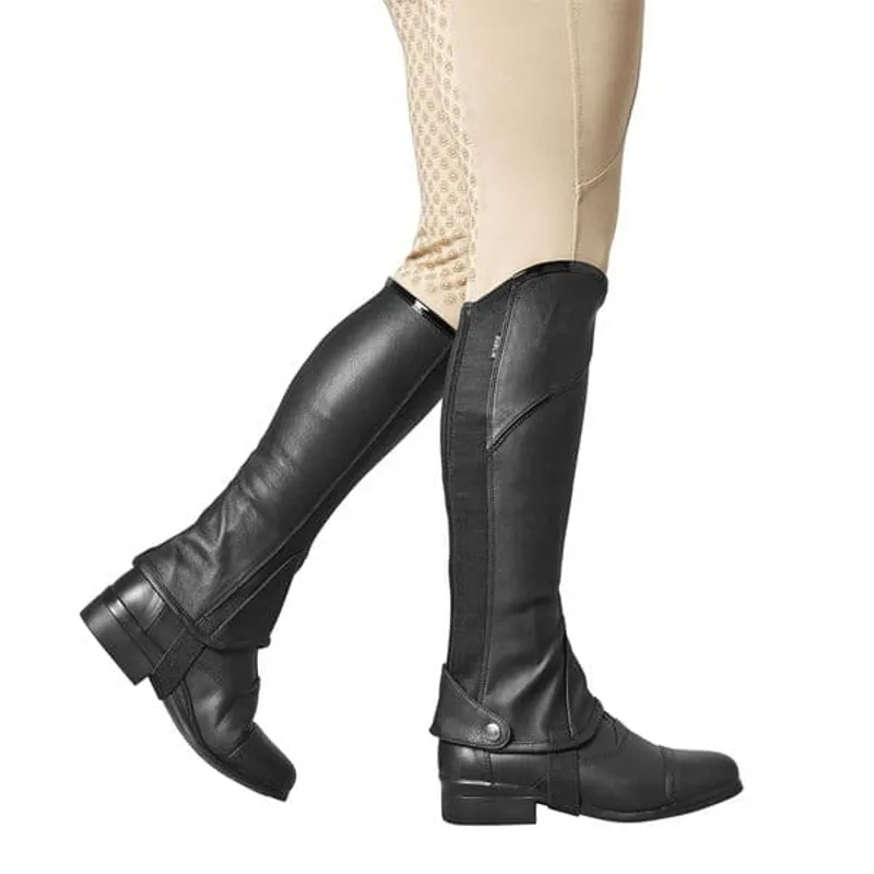 Dublin Stretch Fit Half Chaps - Black-1