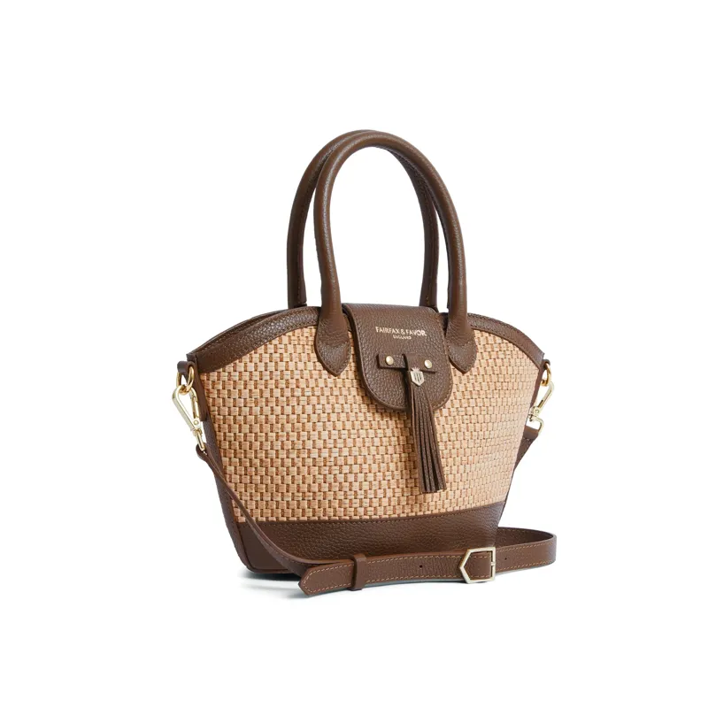 Fairfax and Favor Mini Basket Bag - Tan-1