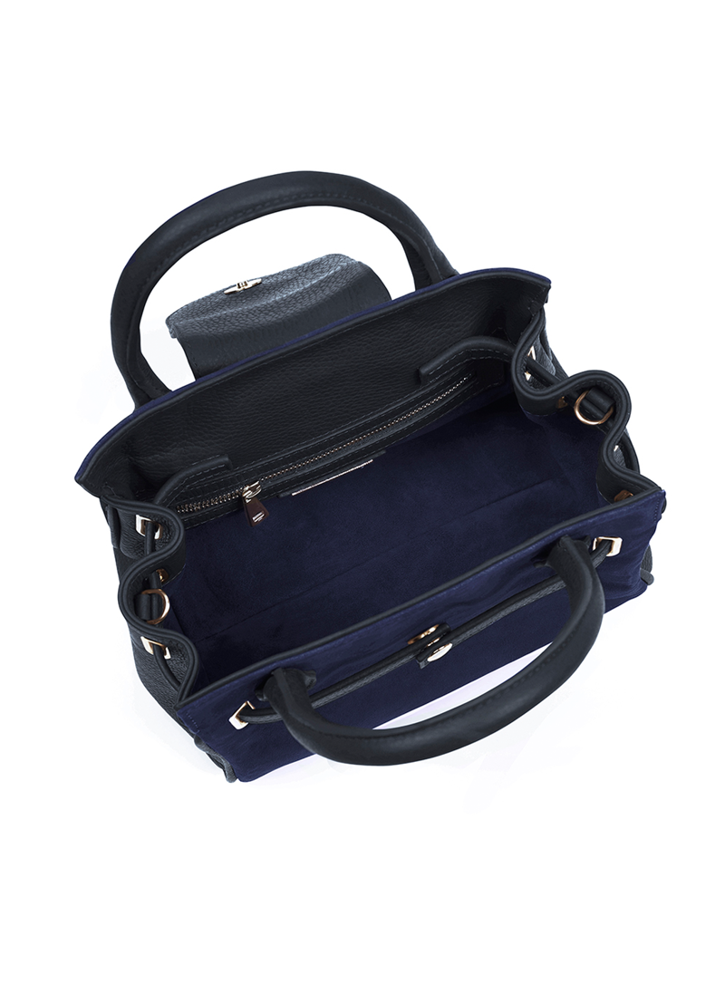 Fairfax and Favor Mini Windsor Handbag - Navy-1