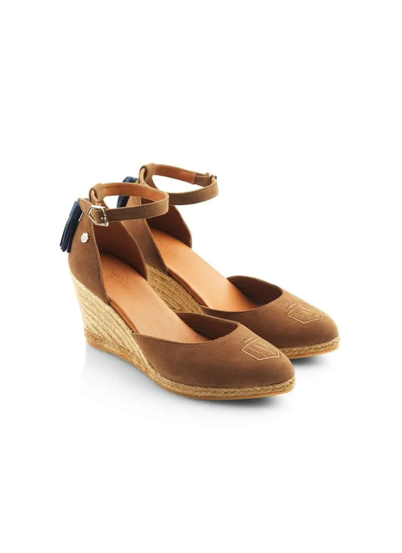 Fairfax and Favor Ladies The Monaco Wedge - Tan-2
