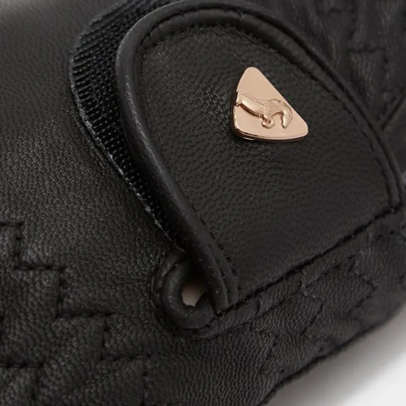 Aubrion Leather Riding Gloves - Brown-1