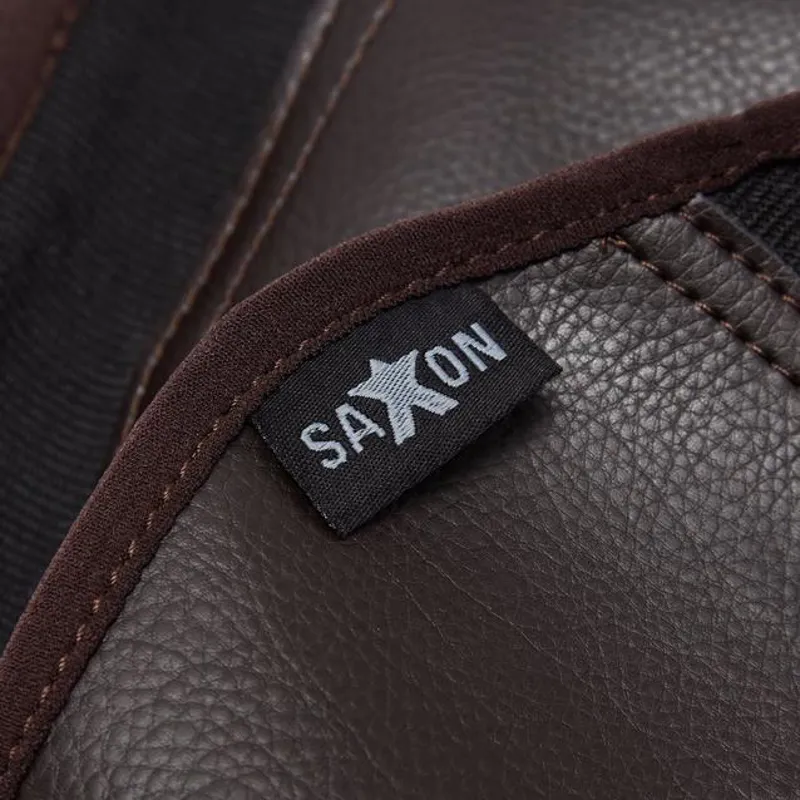 Saxon Equileather Half Chaps - Brown-2