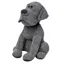 Essentials Herringbone Dog Novelty Door Stop - Grey