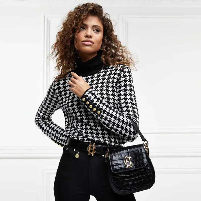 Holland Cooper Chelsea Saddle Bag - Black-5