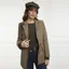 Holland Cooper Baker Boy Tweed Cap - Green Wax