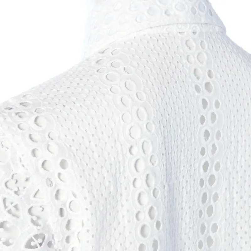 Holland Cooper Broderie Lace Shirt - White-1
