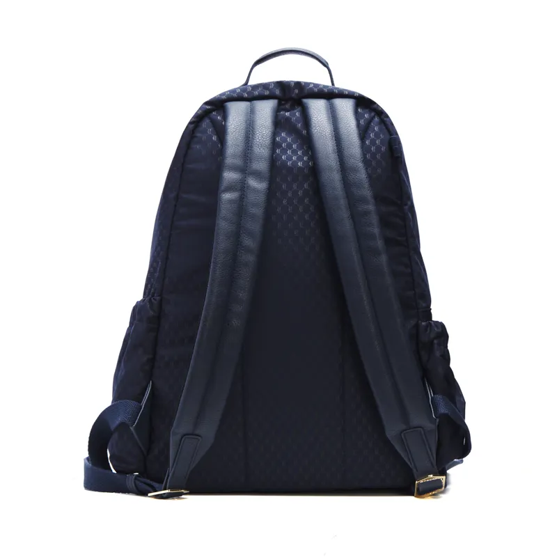 Holland Cooper Burghley Backpack - Navy Monogram-3
