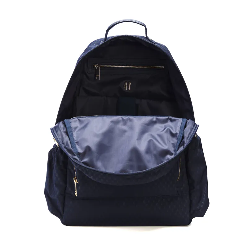 Holland Cooper Burghley Backpack - Navy Monogram-1