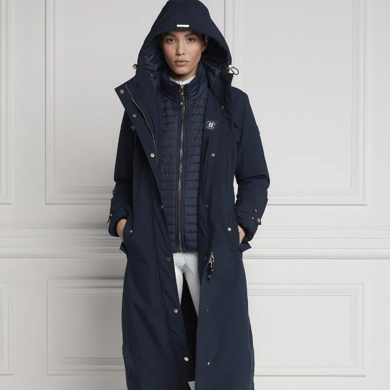 Holland Cooper Longline Training Coat - Ink Navy-2