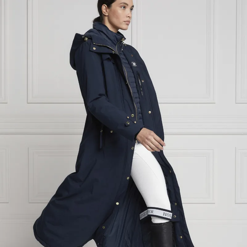 Holland Cooper Longline Training Coat - Ink Navy-5