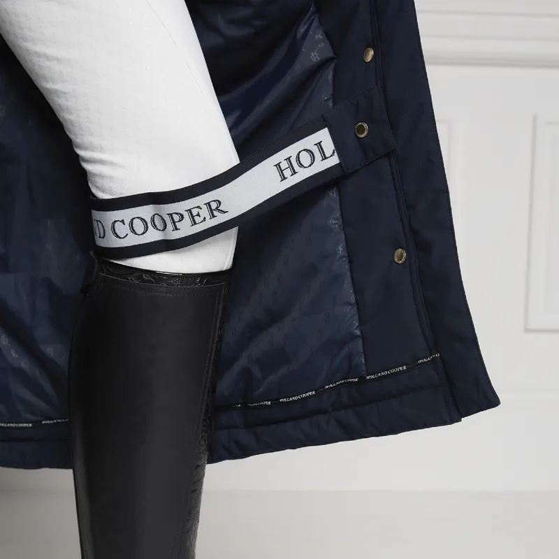 Holland Cooper Longline Training Coat - Ink Navy-6