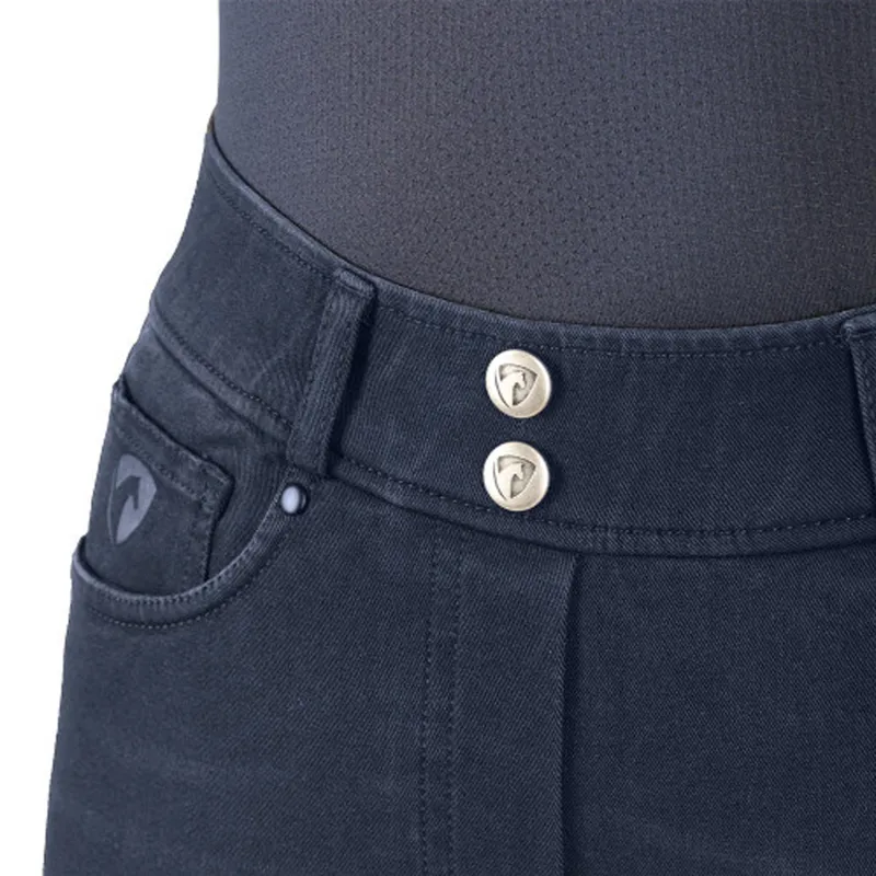 Hy Equestrian Elevate Denim Breeches - Dark Blue-2