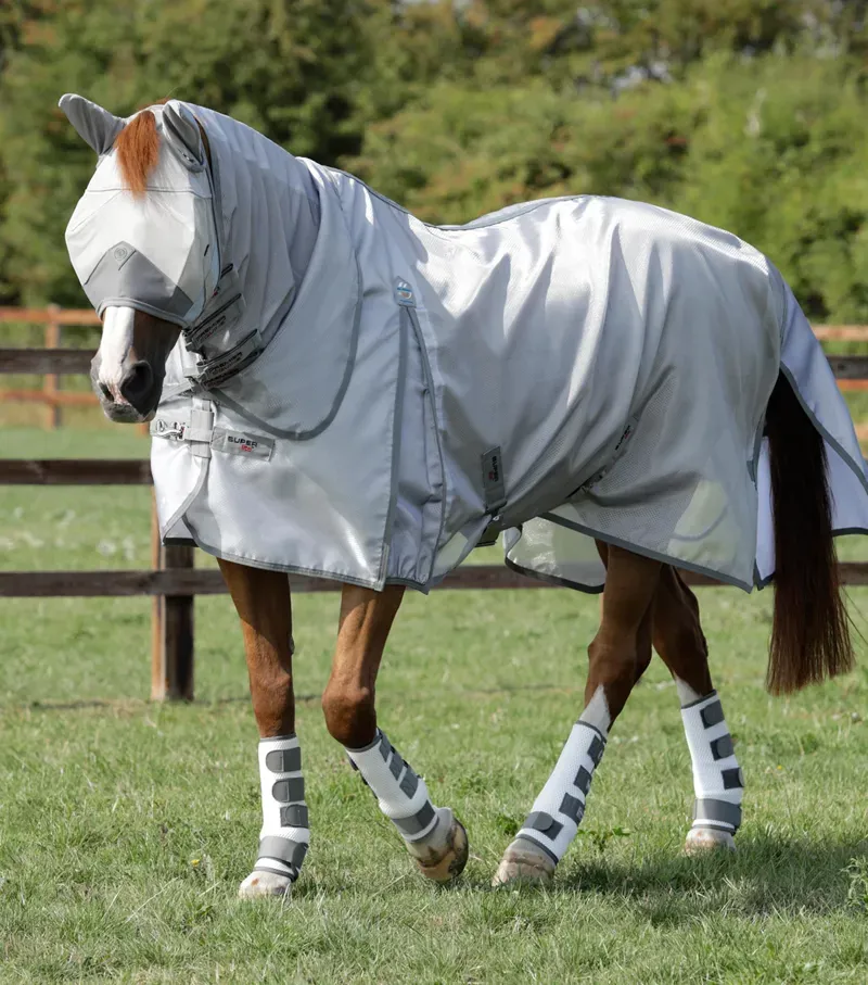 Premier Equine Super Lite Fly Rug - Silver