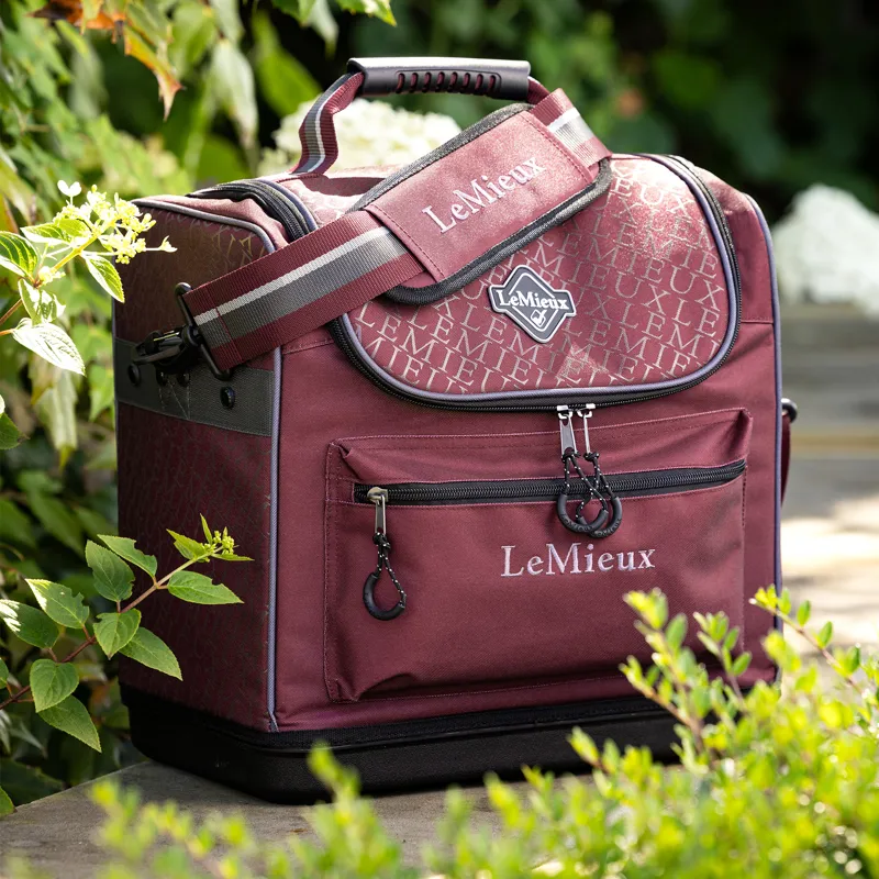 LeMieux Elite Pro Grooming Bag - Burgundy-1